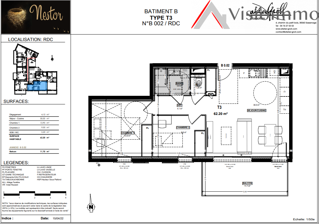 Vente Appartement à Sassenage 3 pièces