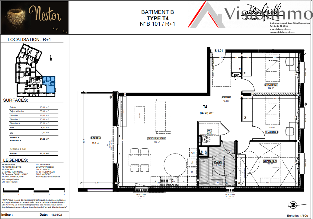 Vente Appartement à Sassenage 4 pièces