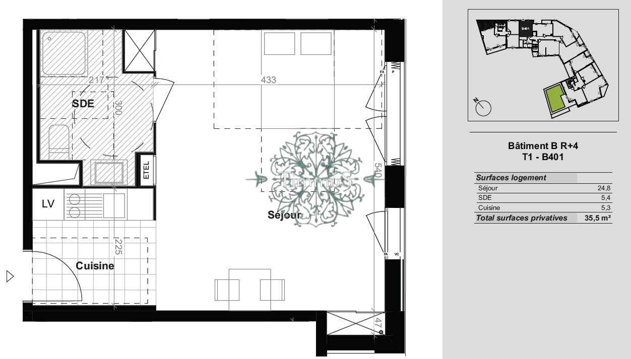 Vente Appartement à Épinay-sur-Seine 1 pièce