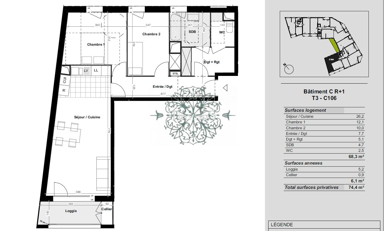 Vente Appartement à Épinay-sur-Seine 3 pièces