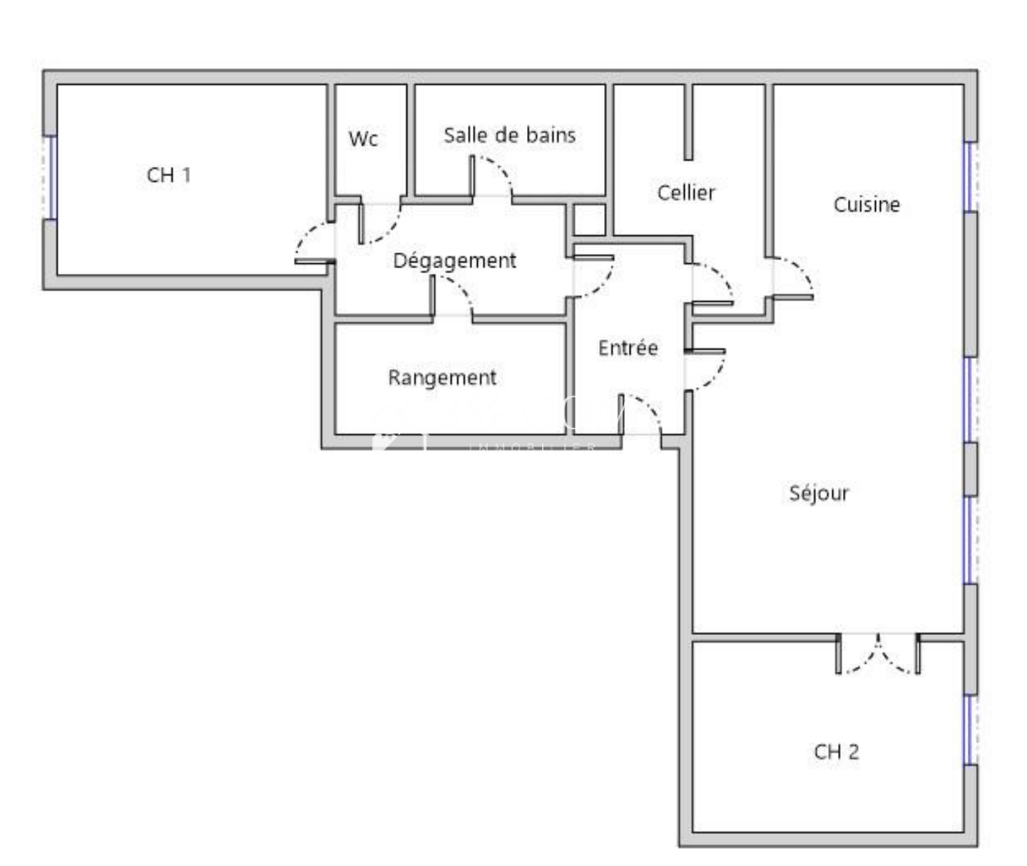 Vente Appartement à Achères 3 pièces