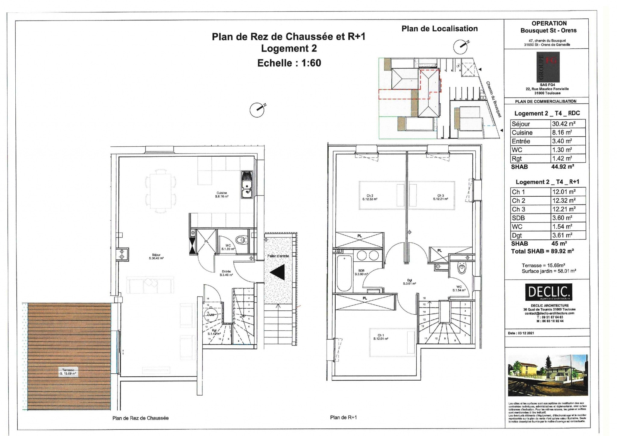 Vente Appartement à Saint-Orens-de-Gameville 4 pièces