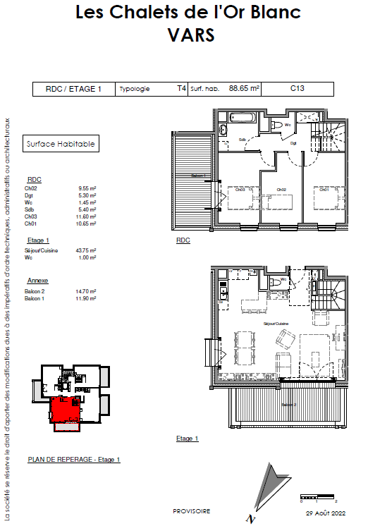 Vente Appartement à Vars 4 pièces