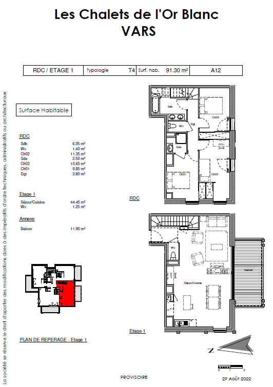 Vente Appartement à Vars 4 pièces