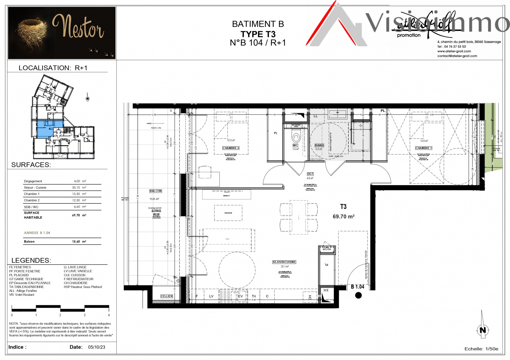 Vente Appartement à Sassenage 3 pièces