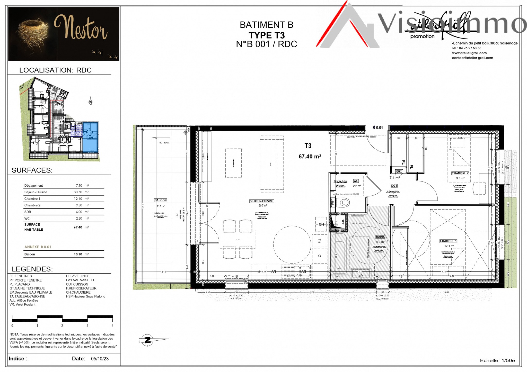 Vente Appartement à Sassenage 3 pièces