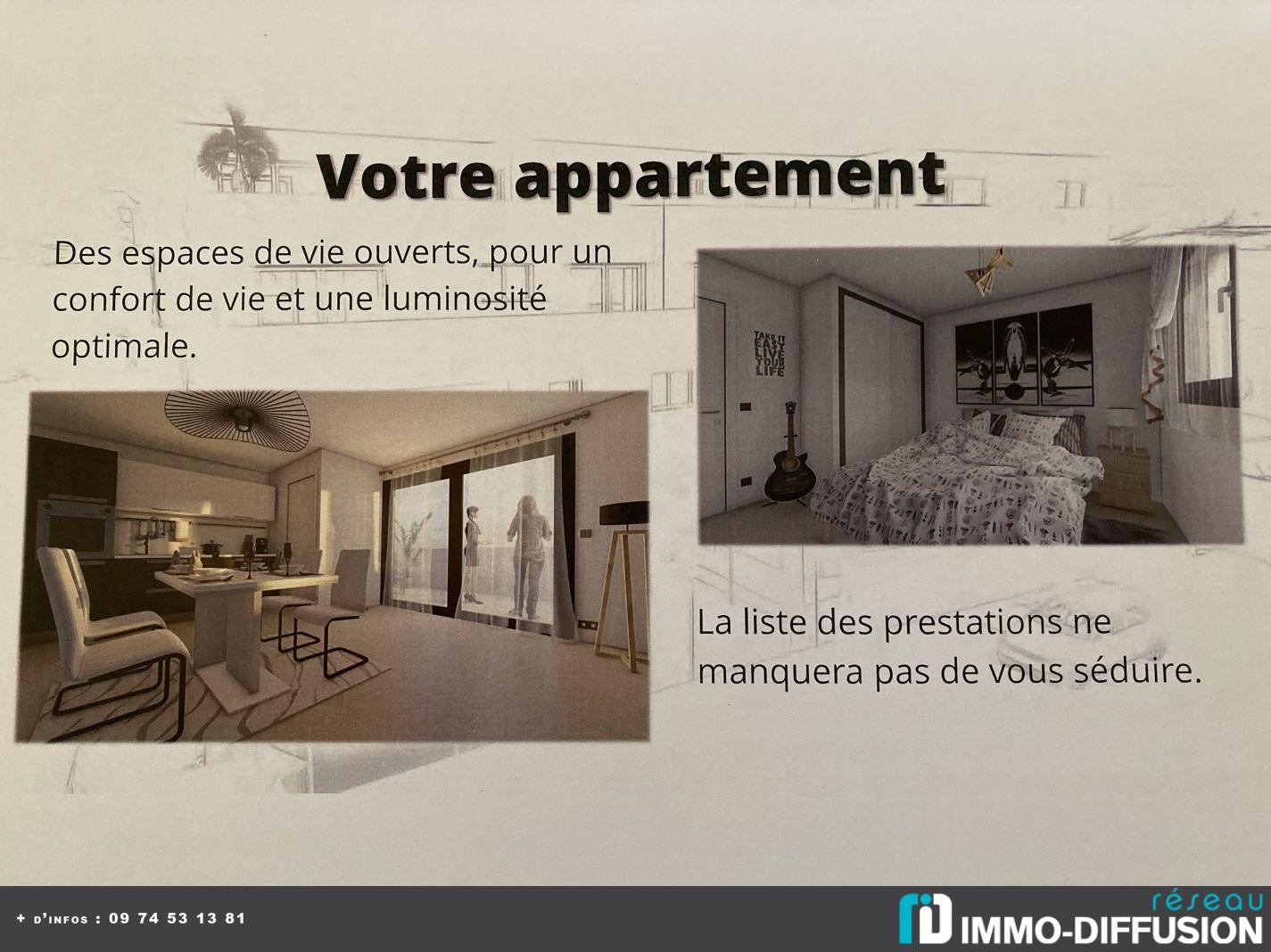 Vente Appartement à Narbonne 3 pièces