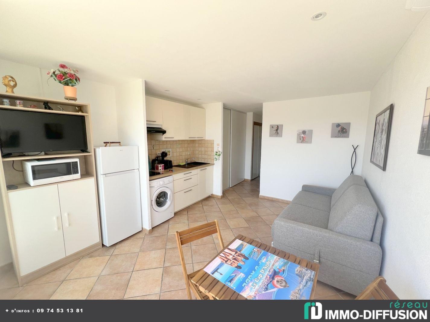 Vente Appartement à Agde 1 pièce