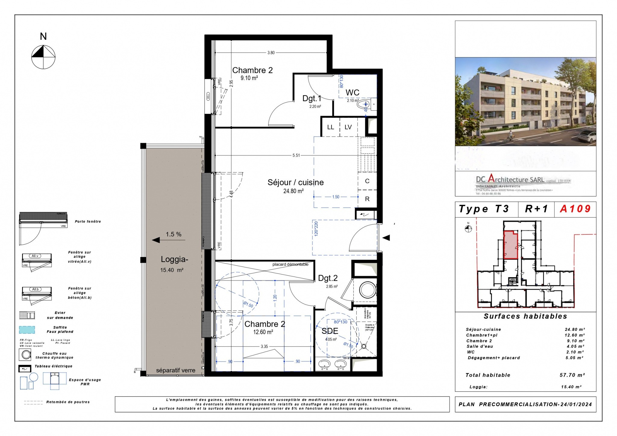 Vente Appartement à Narbonne 3 pièces