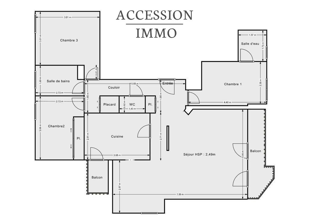 Vente Appartement à Fontaine-lès-Dijon 5 pièces