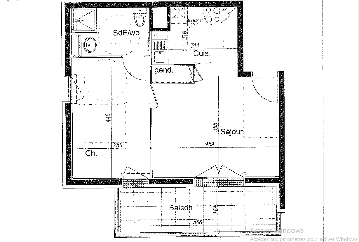 Vente Appartement à Clermont-Ferrand 2 pièces