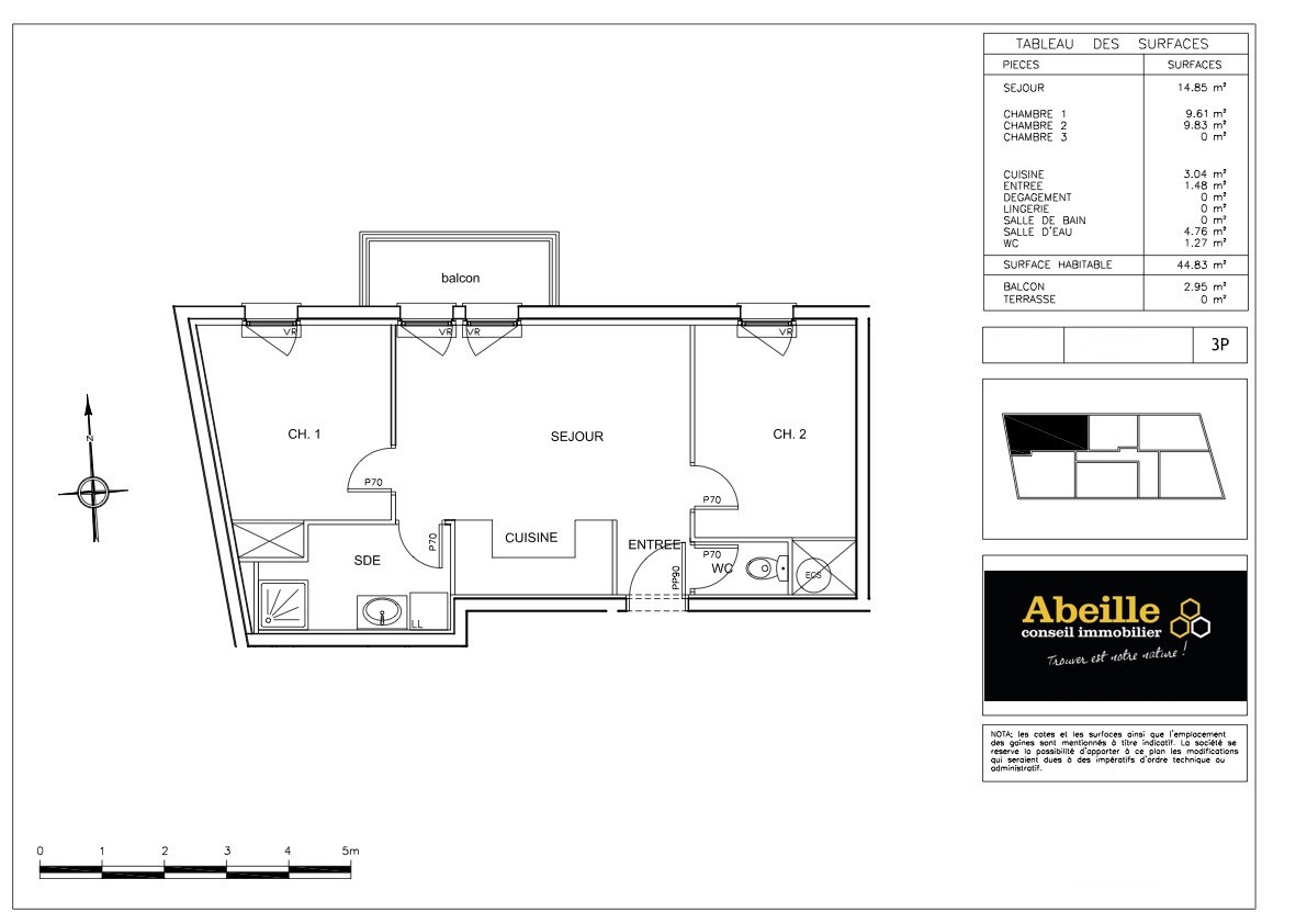 Vente Appartement à Saint-Chéron 3 pièces