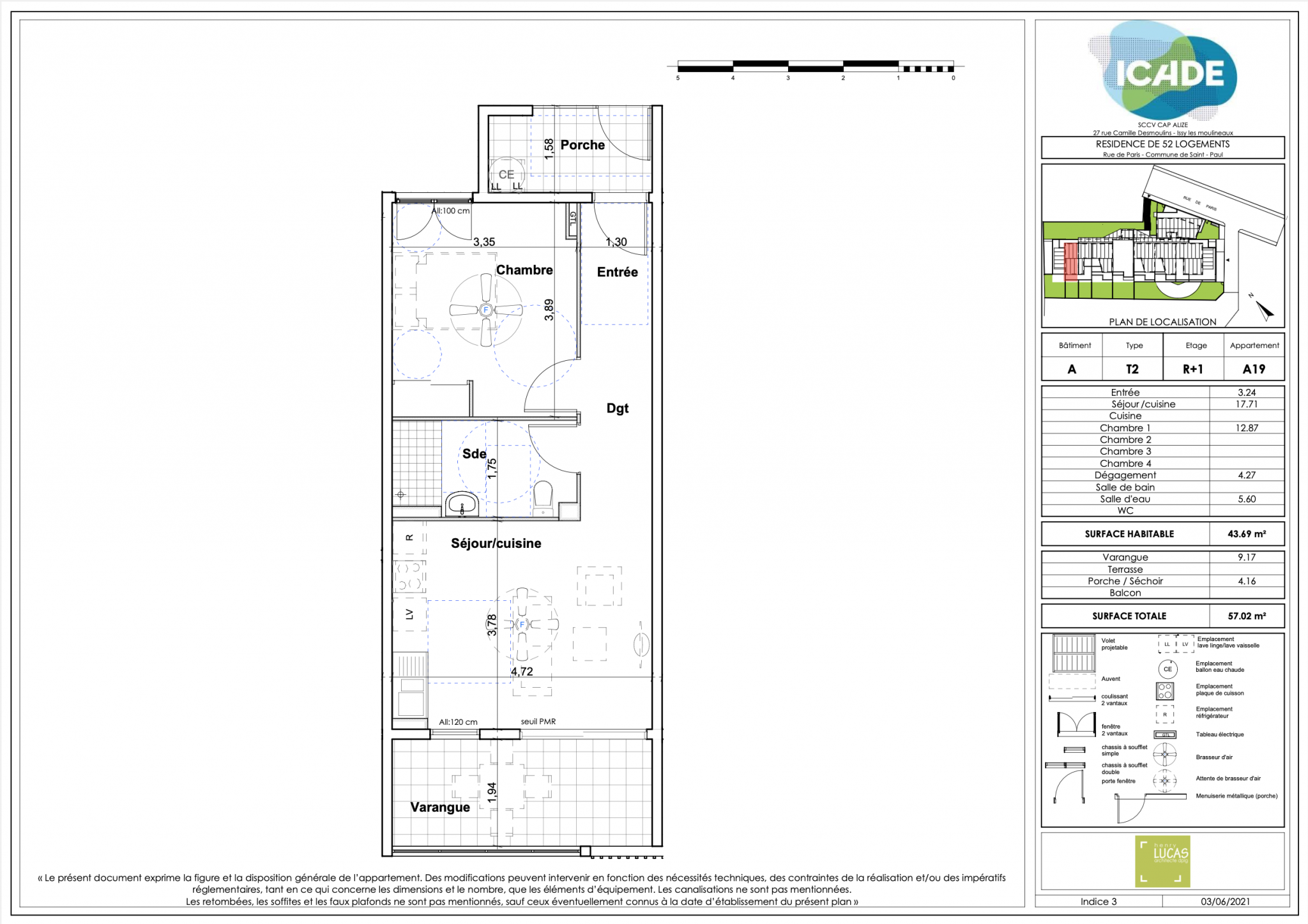 Vente Appartement à Saint-Paul 3 pièces