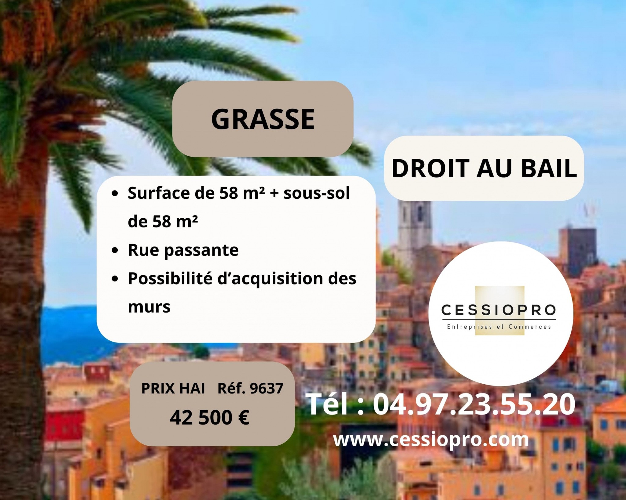 Vente Bureau / Commerce à Grasse 0 pièce