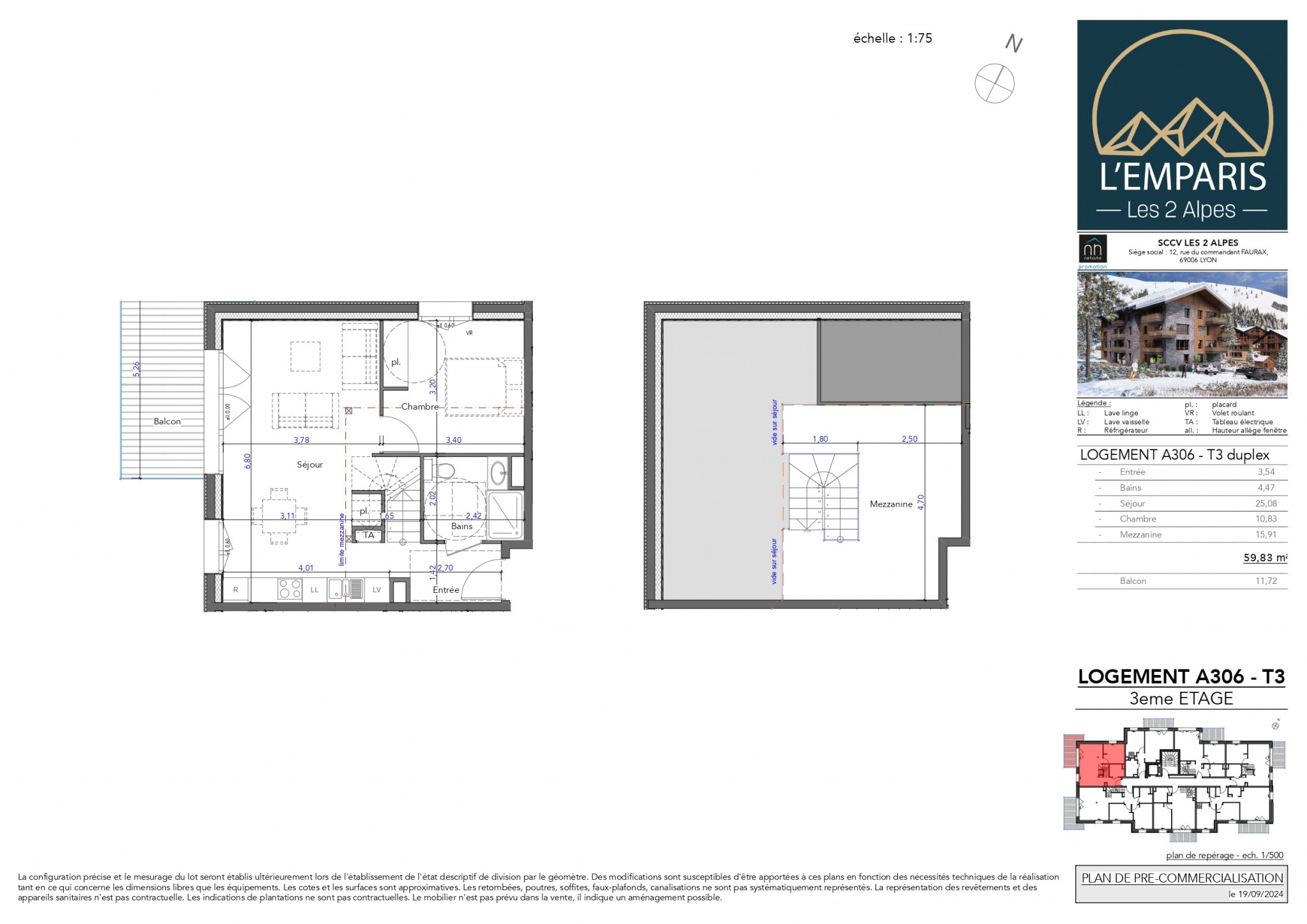 Vente Appartement à Mont-de-Lans 3 pièces