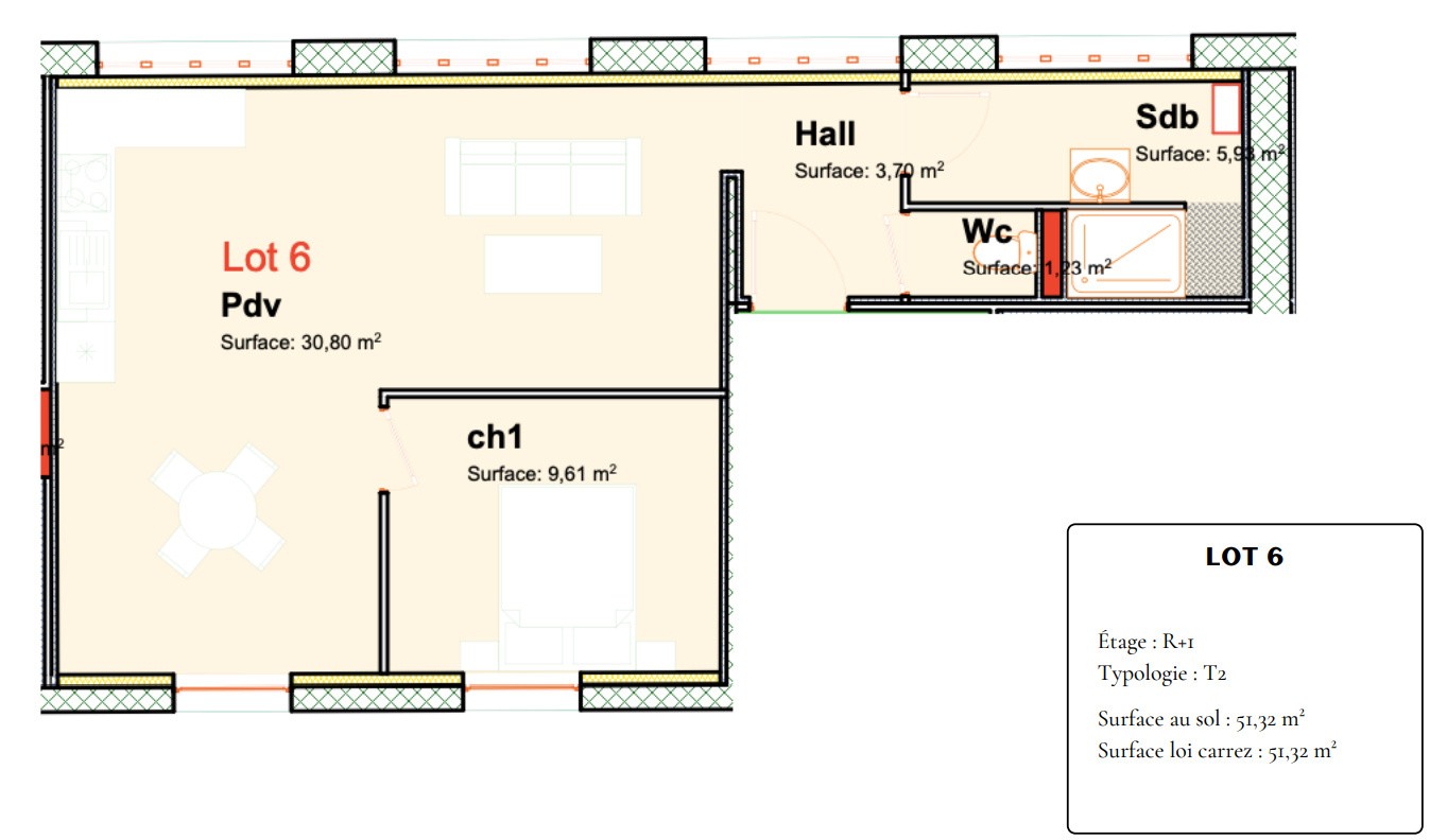 Vente Appartement à Boulogne-sur-Mer 2 pièces