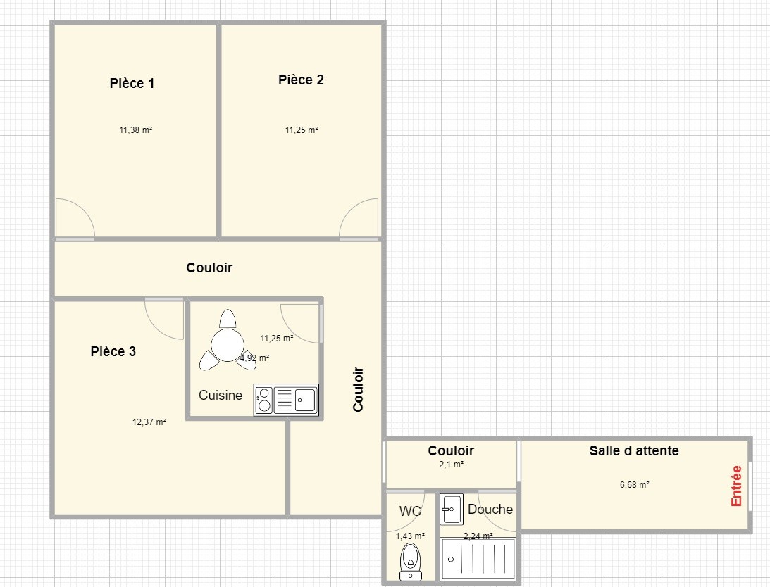 Location Bureau / Commerce à Marseille 6e arrondissement 0 pièce