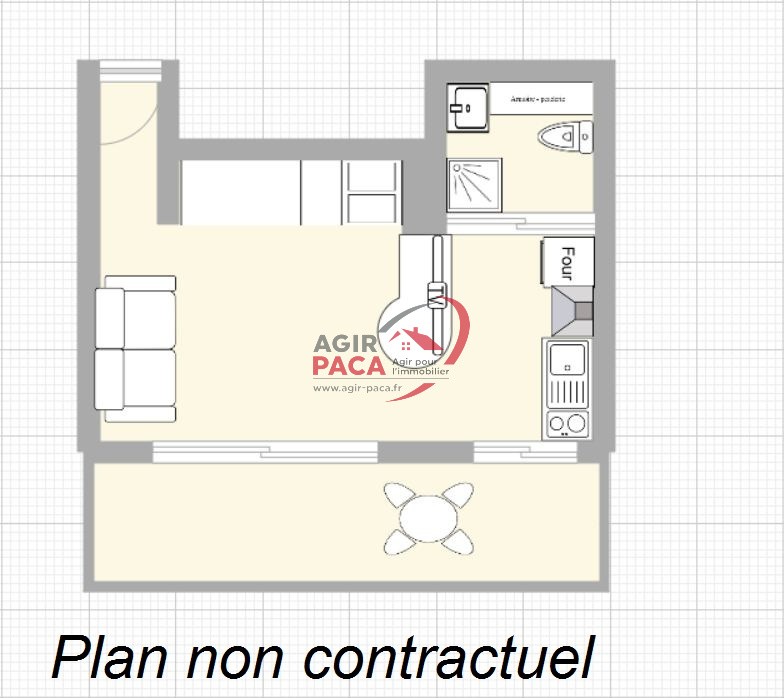 Location Appartement à Nice 1 pièce