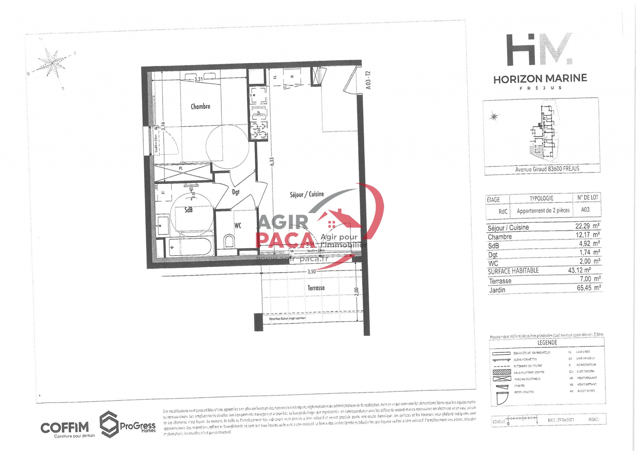 Location Appartement à Fréjus 2 pièces