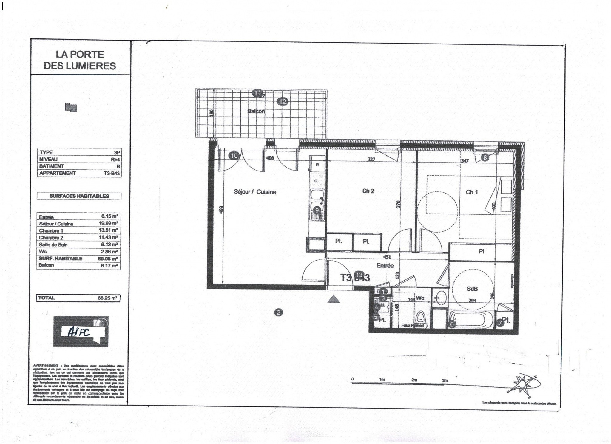 Vente Appartement à Bron 3 pièces