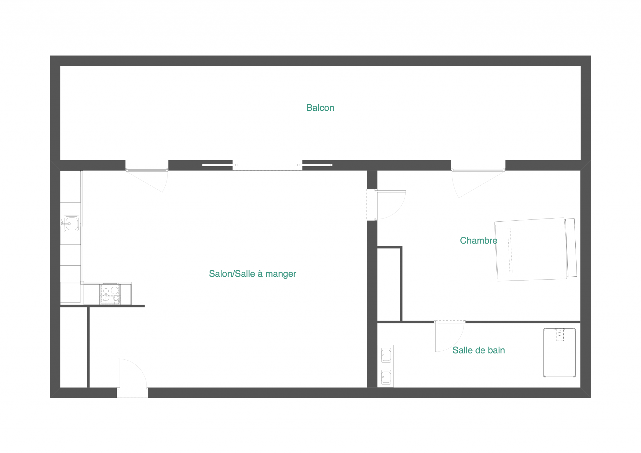 Location Appartement à Vouneuil-sous-Biard 2 pièces