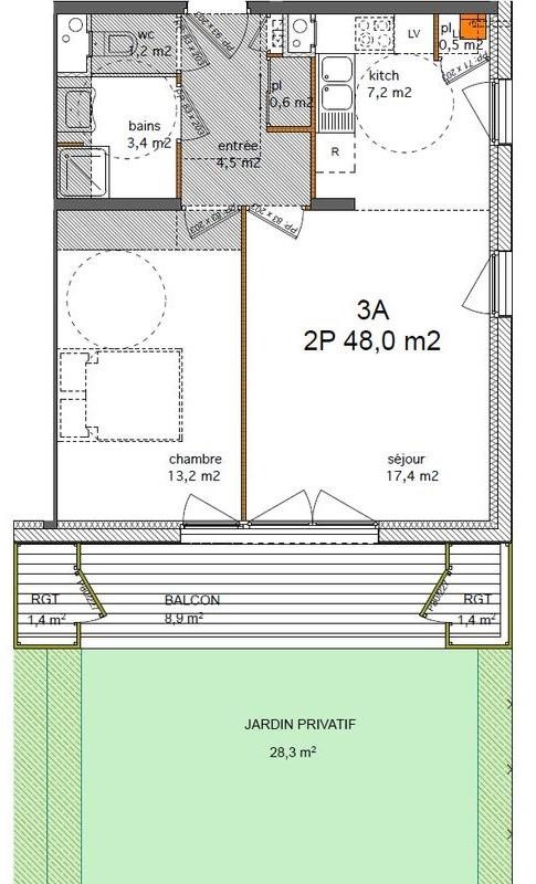 Location Appartement à Reims 2 pièces