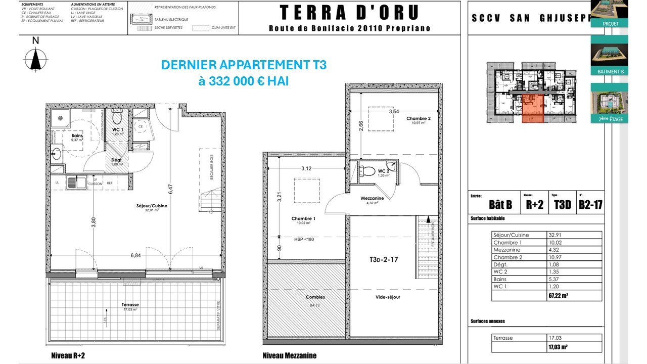 Vente Appartement à Propriano 3 pièces