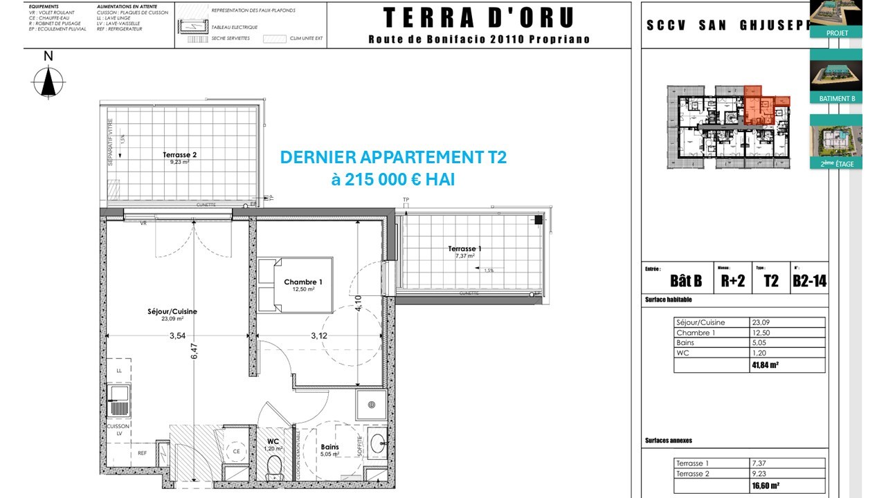 Vente Appartement à Propriano 3 pièces