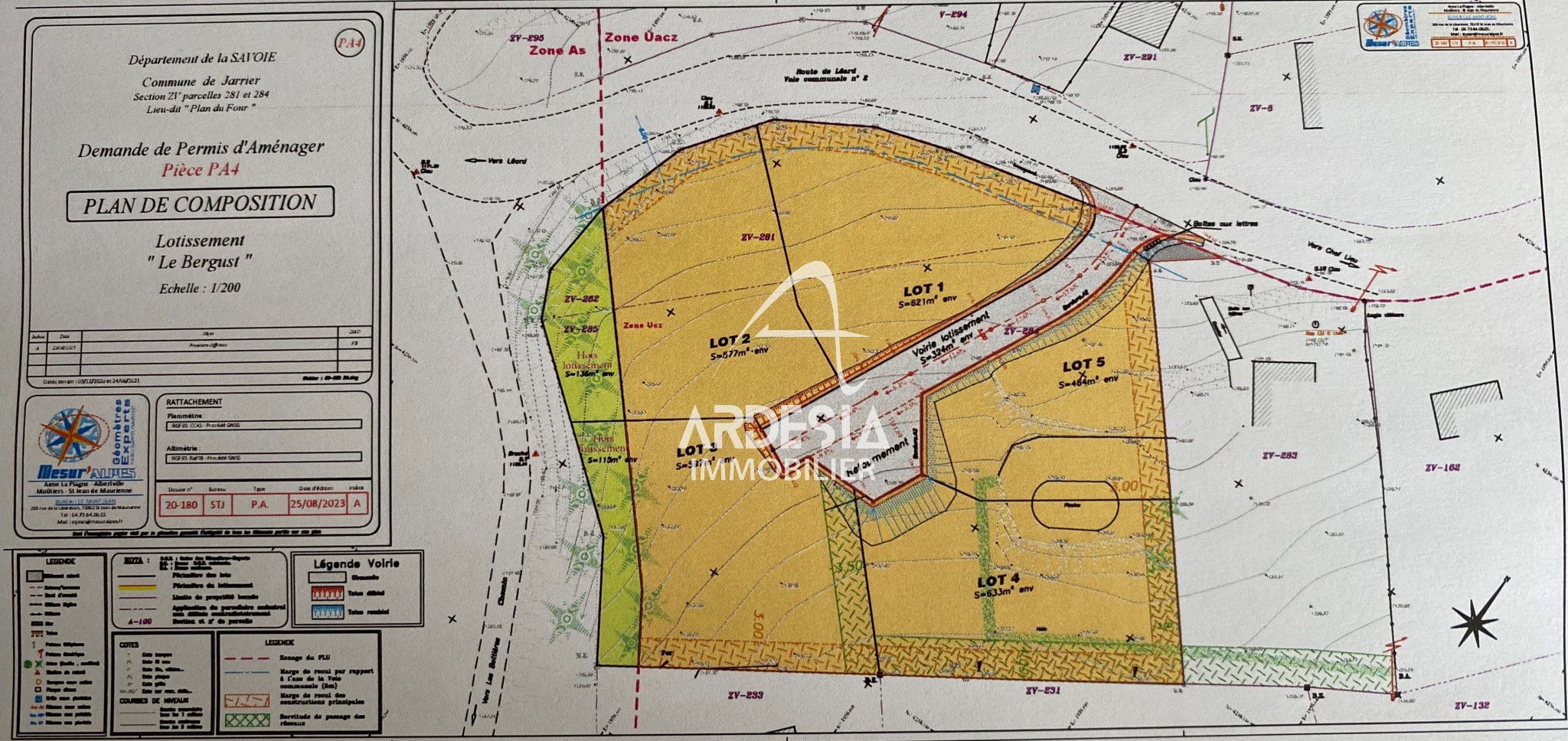 Vente Terrain à Jarrier 0 pièce