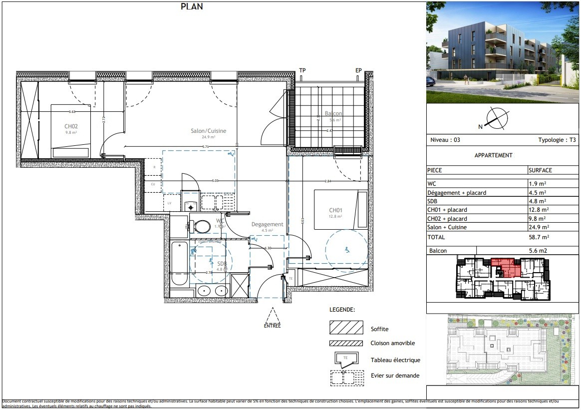 Vente Appartement à Lattes 3 pièces