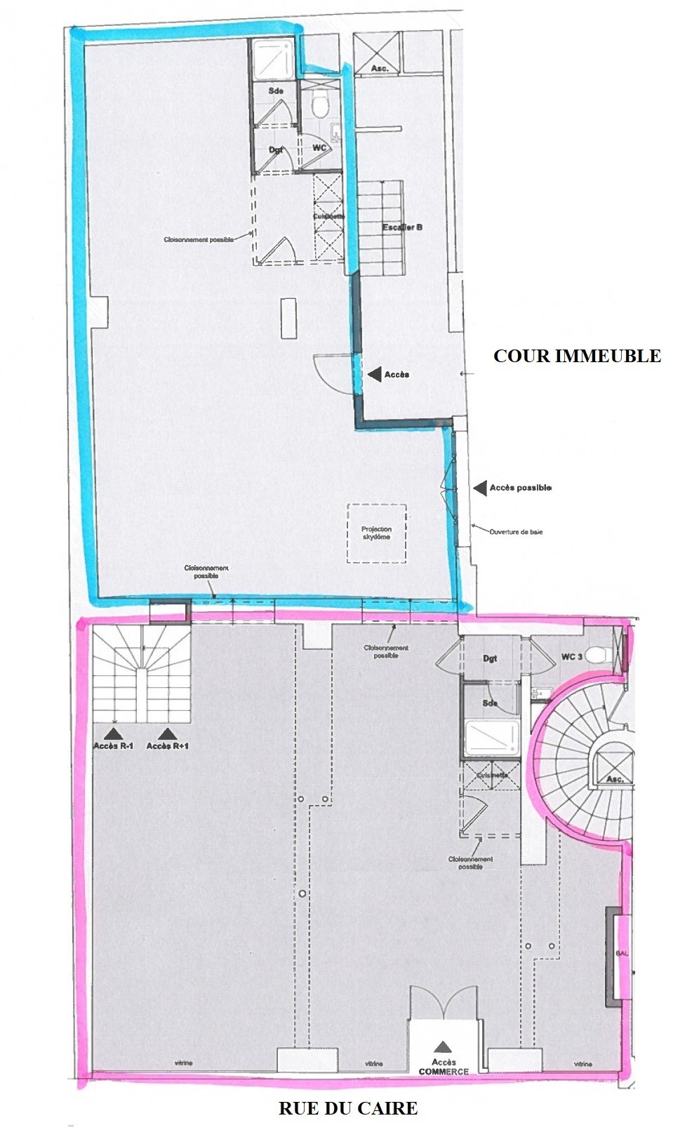 Location Bureau / Commerce à Paris Bourse 2e arrondissement 0 pièce