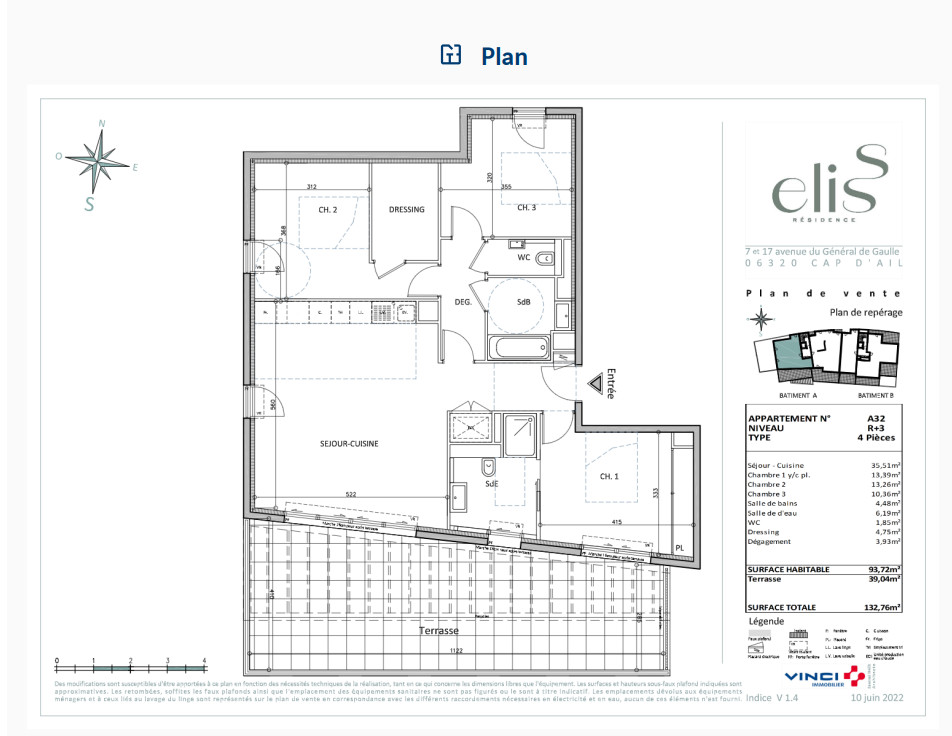 Vente Appartement à Cap-d'Ail 4 pièces