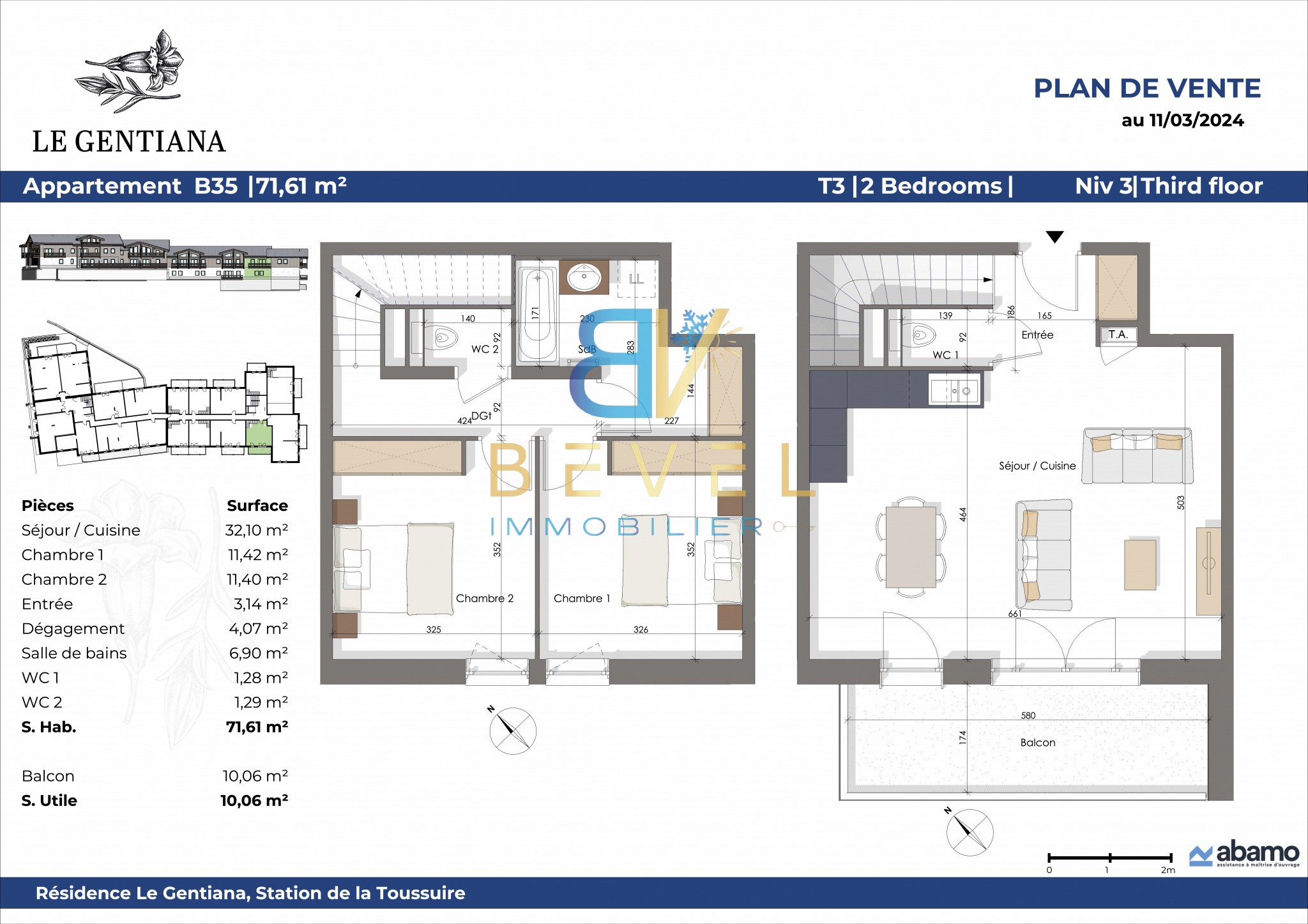 Vente Appartement à Fontcouverte-la-Toussuire 3 pièces