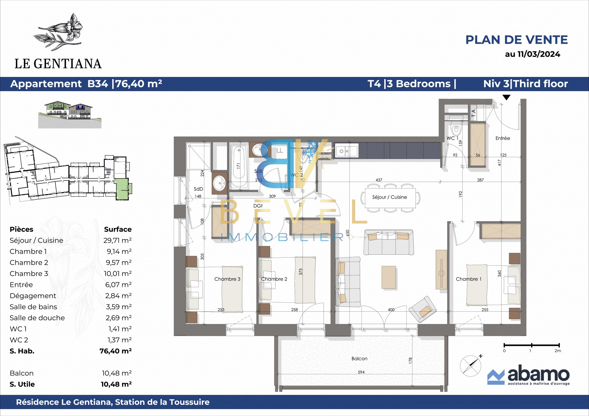 Vente Appartement à Fontcouverte-la-Toussuire 4 pièces