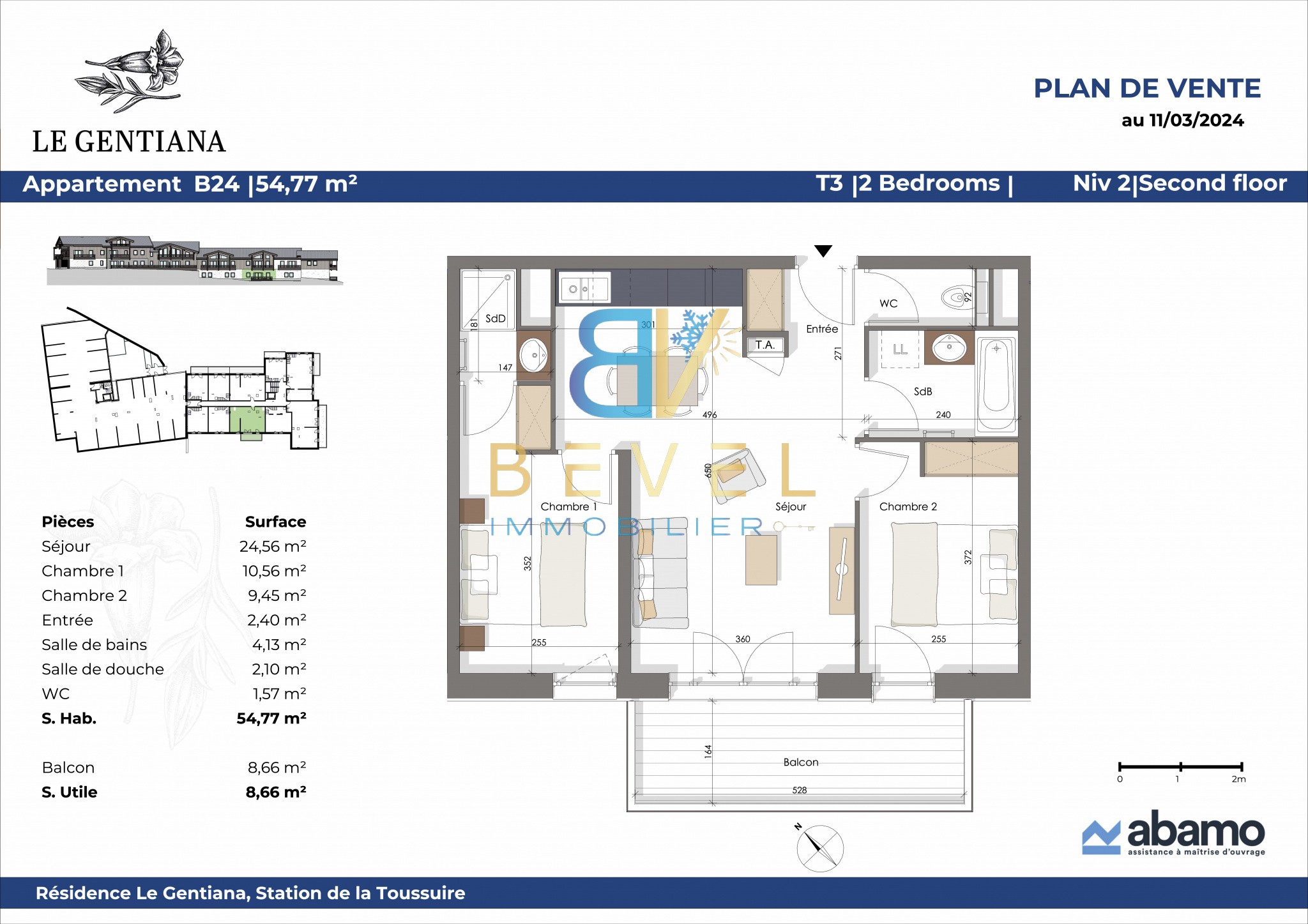 Vente Appartement à Fontcouverte-la-Toussuire 3 pièces