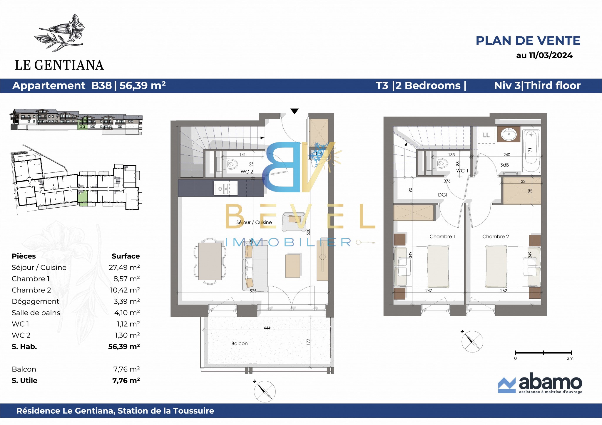 Vente Appartement à Fontcouverte-la-Toussuire 3 pièces