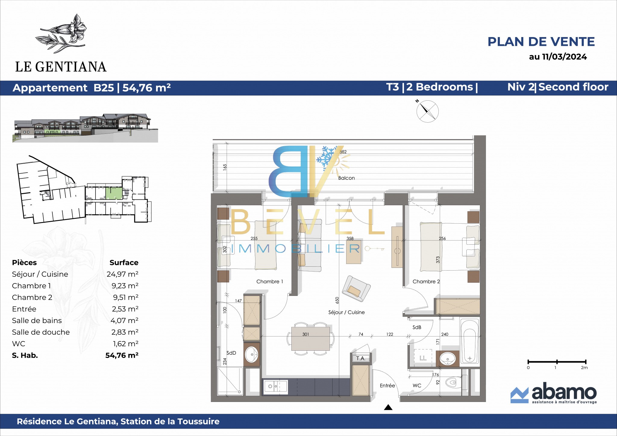 Vente Appartement à Fontcouverte-la-Toussuire 3 pièces