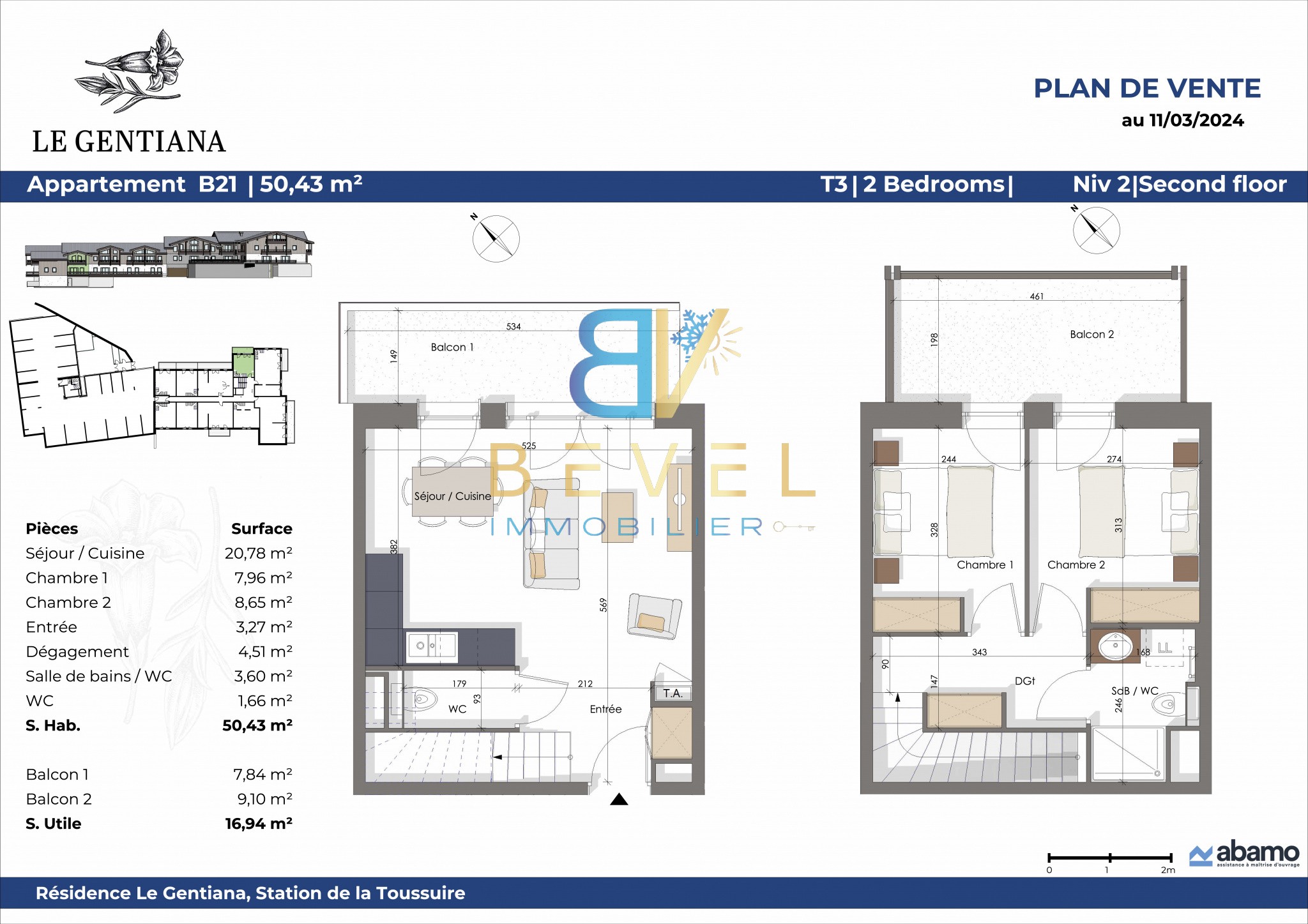 Vente Appartement à Fontcouverte-la-Toussuire 3 pièces