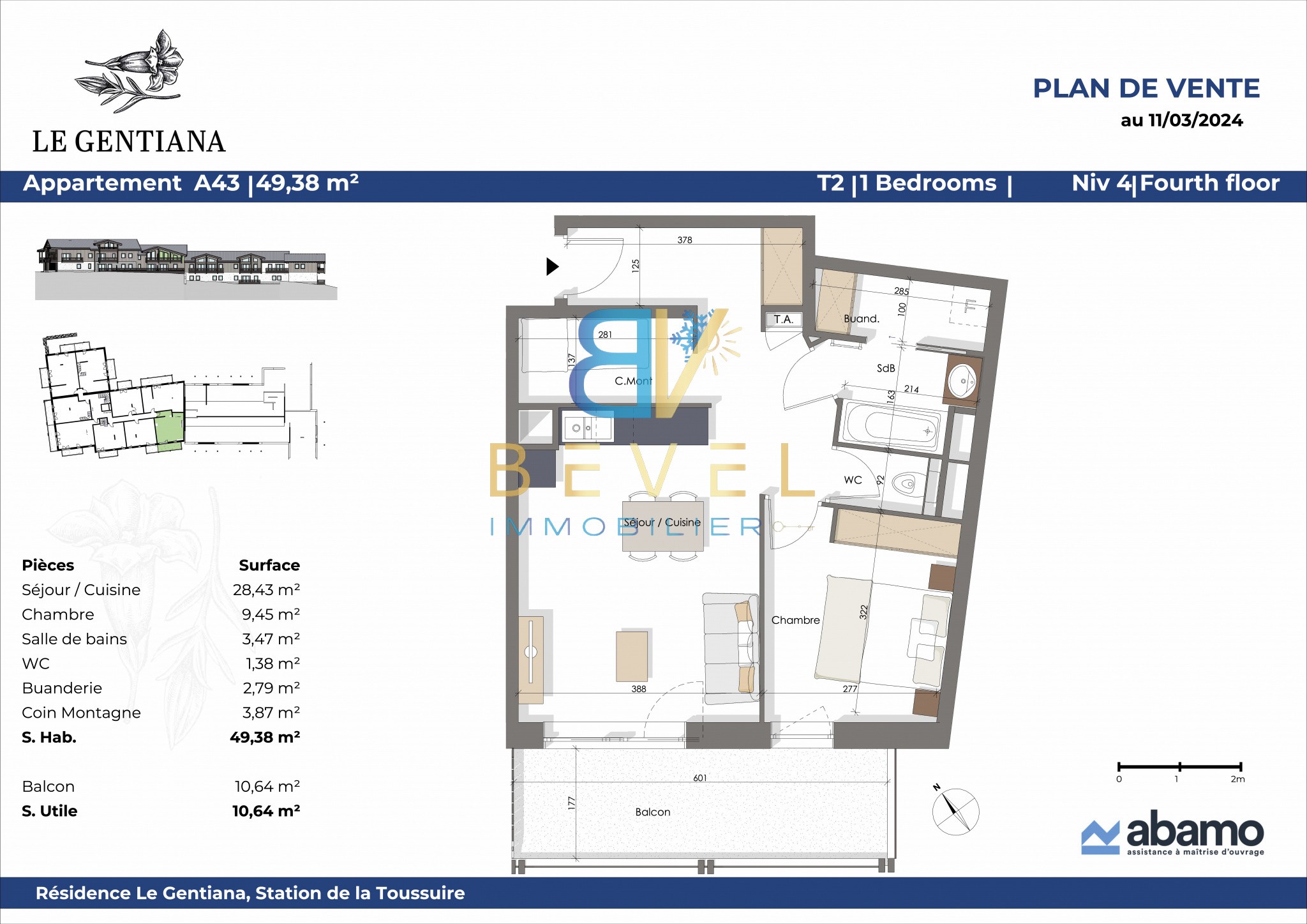 Vente Appartement à Fontcouverte-la-Toussuire 2 pièces