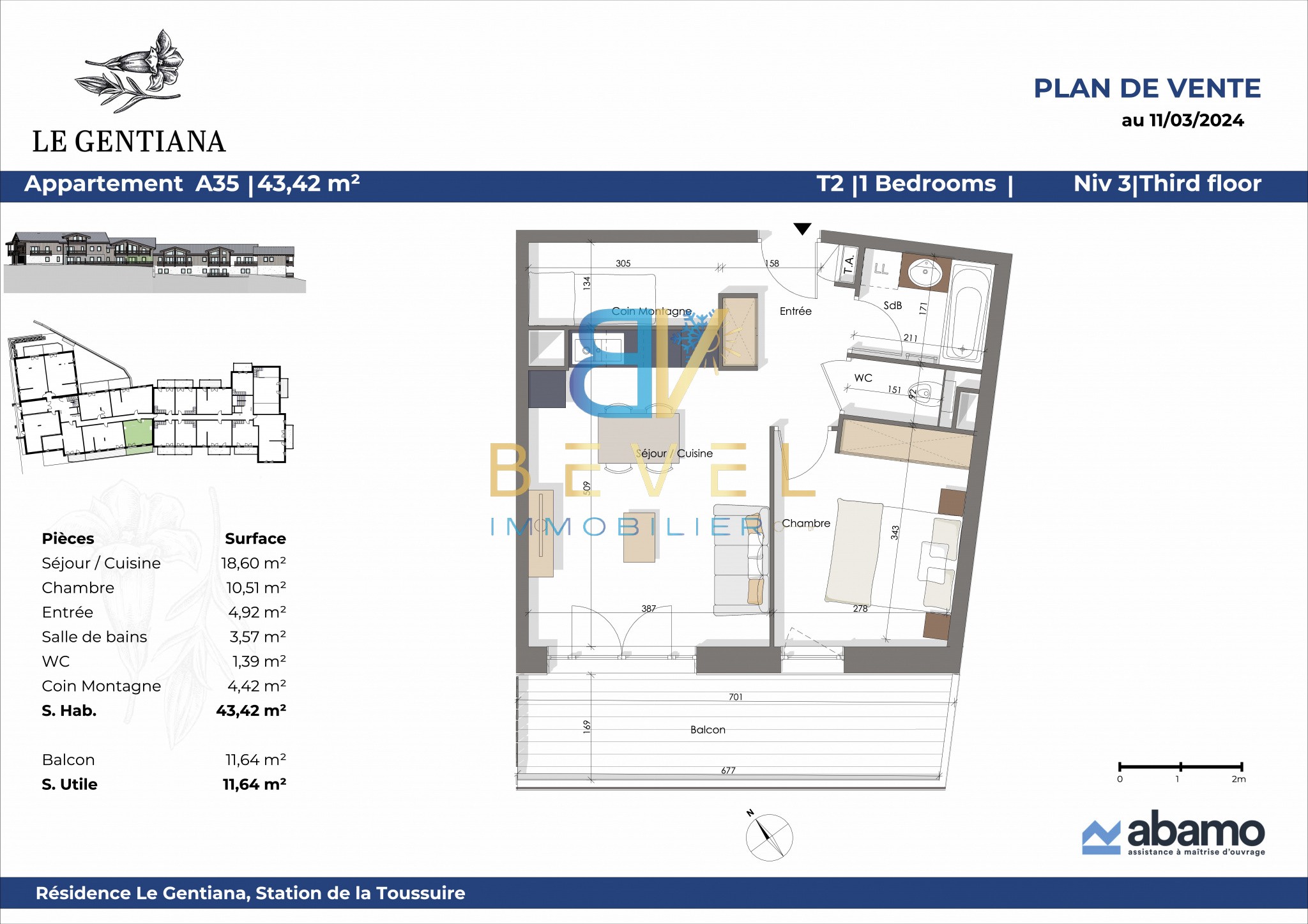 Vente Appartement à Fontcouverte-la-Toussuire 2 pièces