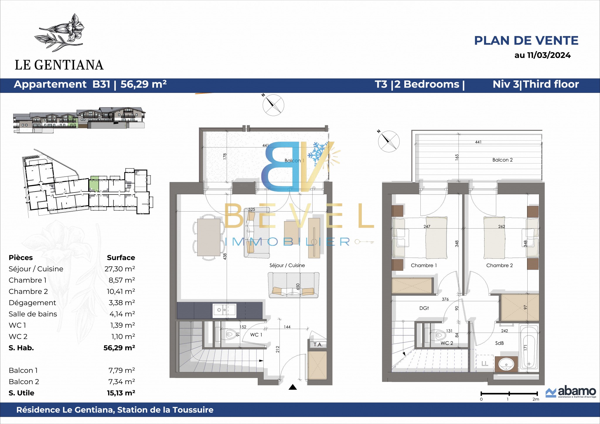 Vente Appartement à Fontcouverte-la-Toussuire 3 pièces