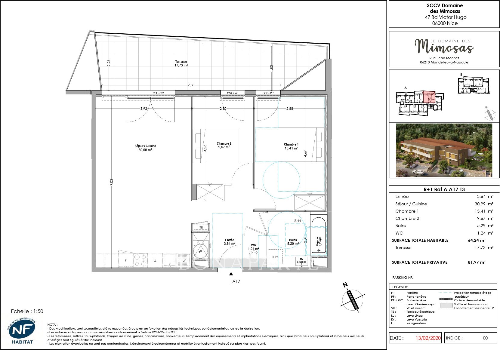 Vente Appartement à Mandelieu-la-Napoule 3 pièces