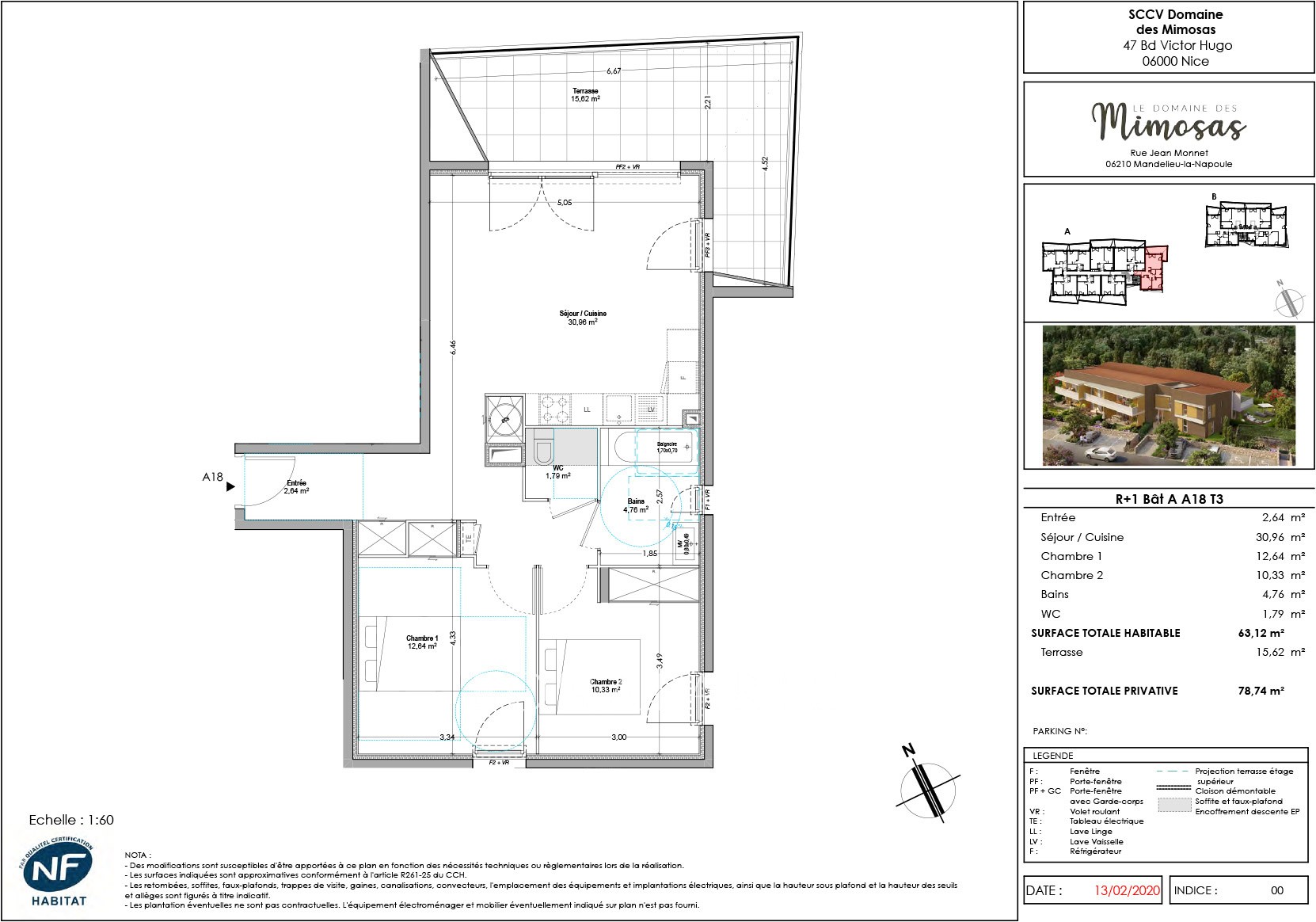 Vente Appartement à Mandelieu-la-Napoule 3 pièces