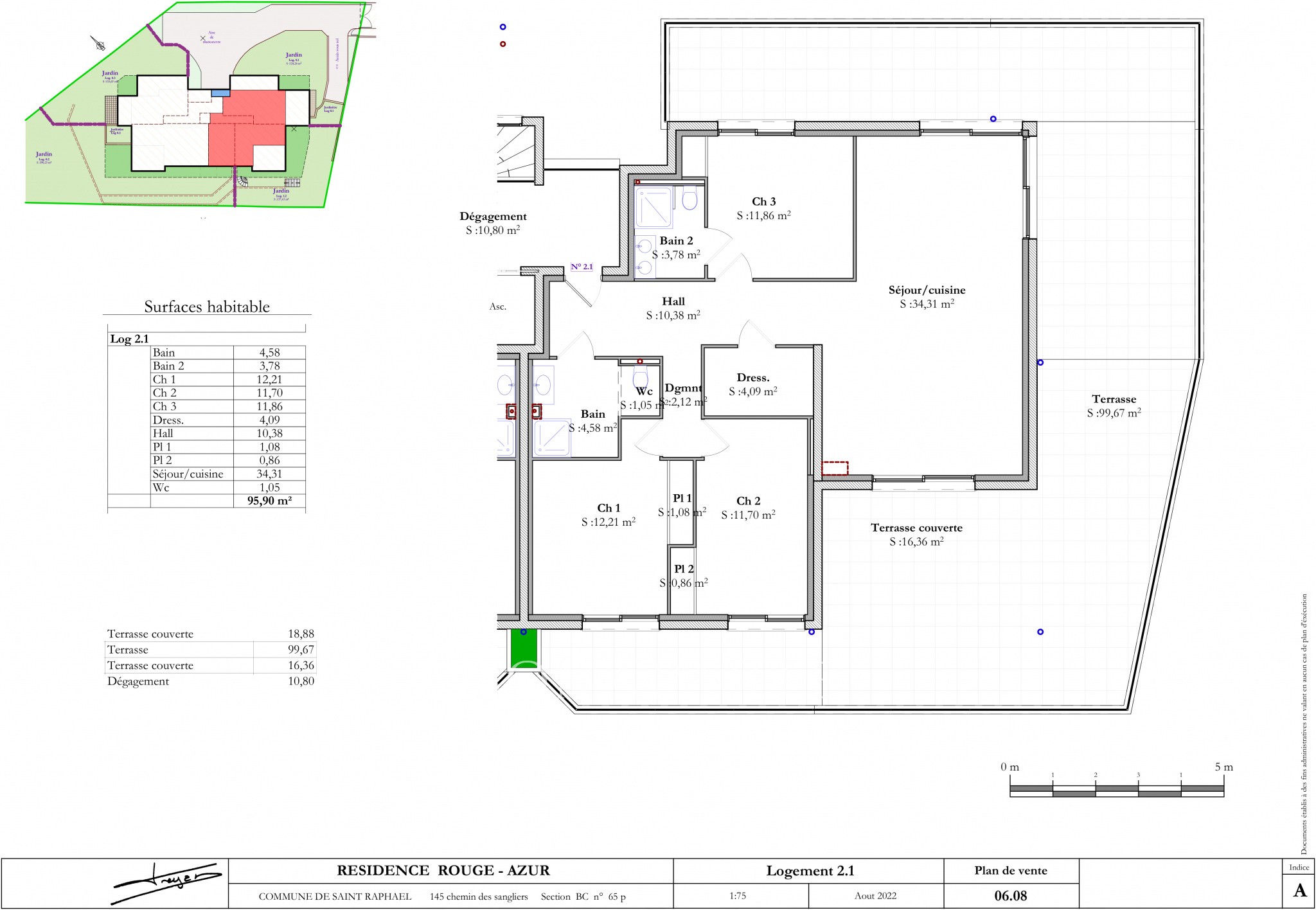 Vente Appartement à Saint-Raphaël 4 pièces