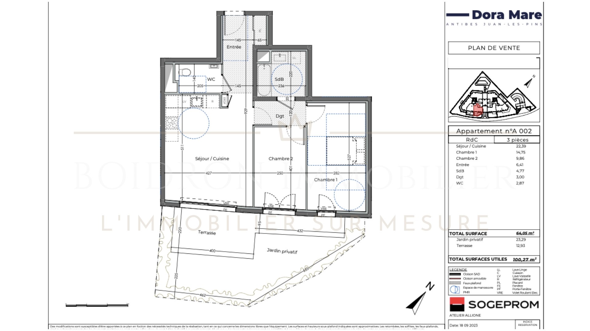 Vente Appartement à Antibes 3 pièces