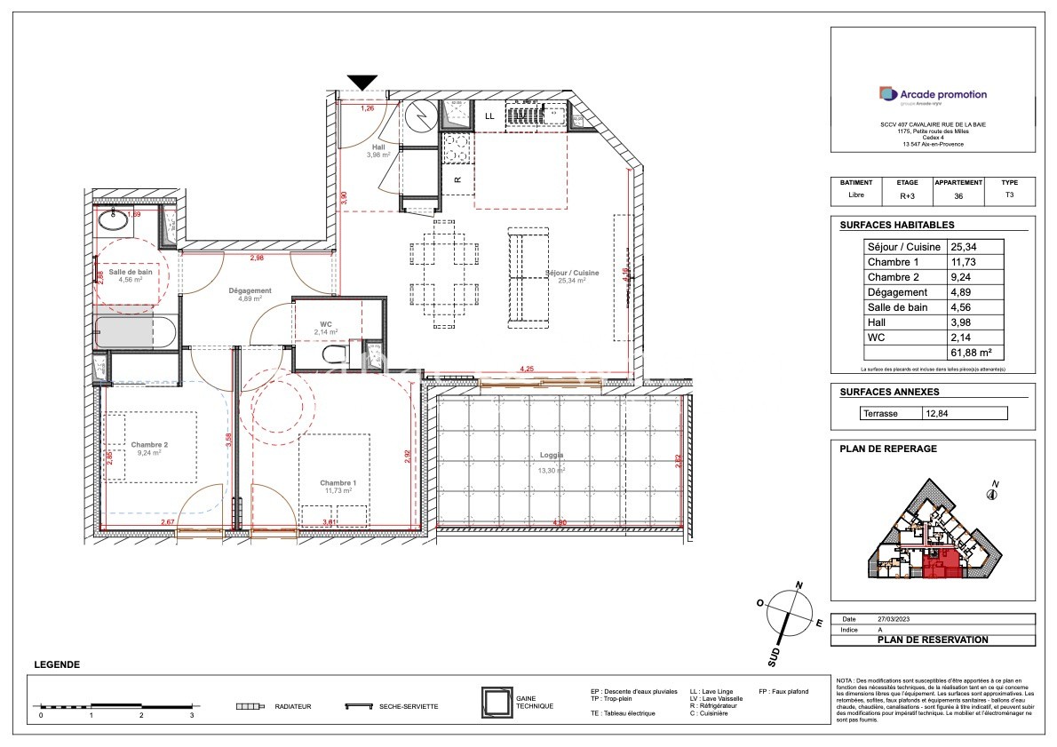 Vente Appartement à Cavalaire-sur-Mer 3 pièces