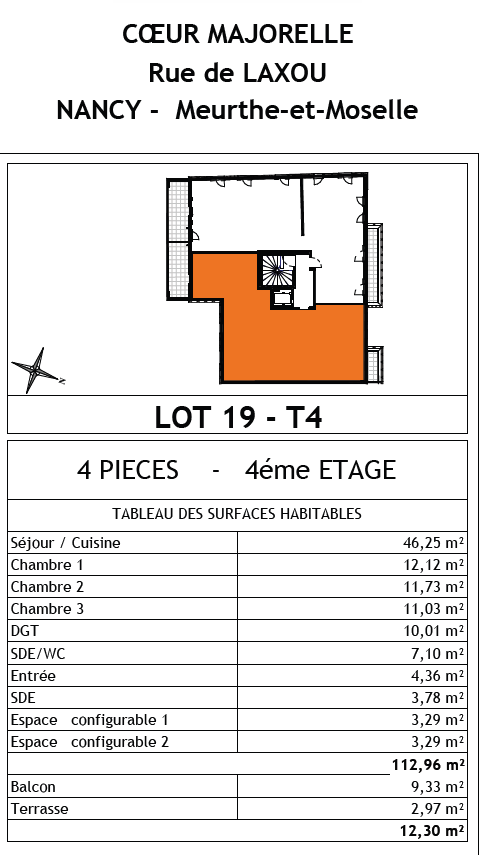 Vente Appartement à Nancy 4 pièces