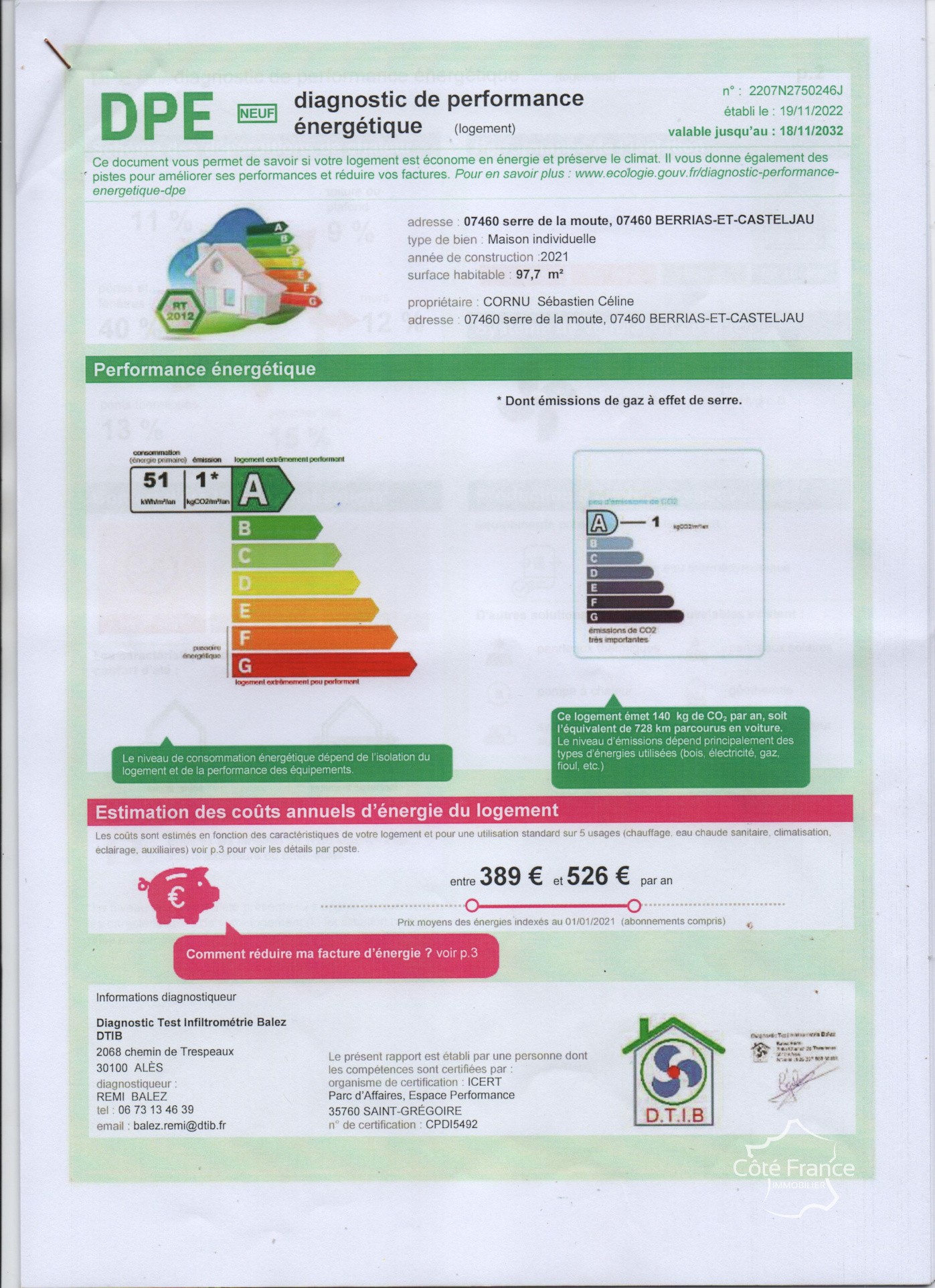 Vente Maison à Berrias-et-Casteljau 5 pièces