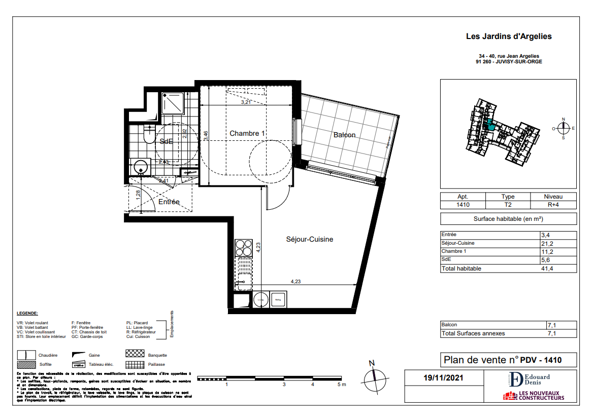 Vente Appartement à Juvisy-sur-Orge 2 pièces