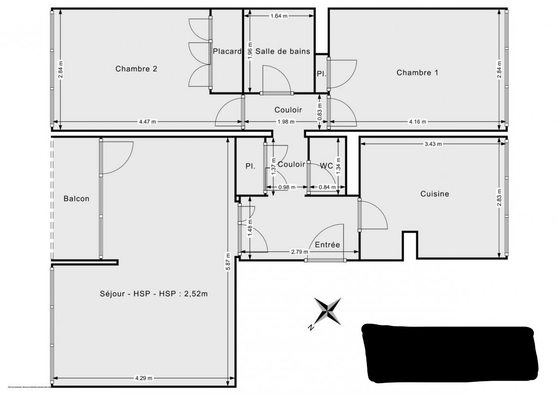 Vente Appartement à Pontoise 3 pièces